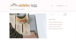 Desktop Screenshot of aasheim-bygg.no